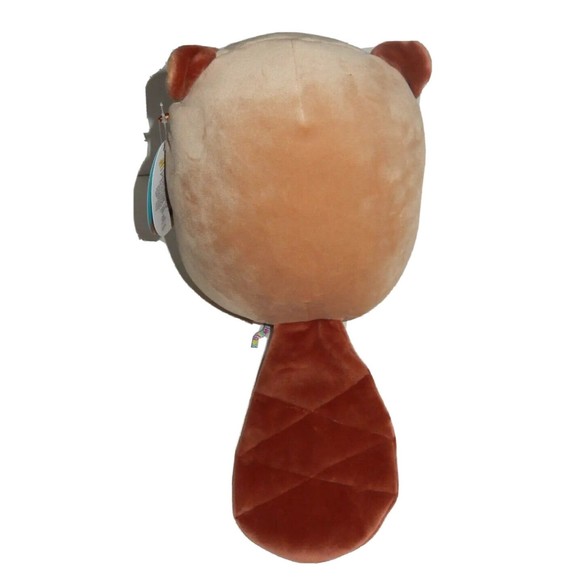 Squishmallows 9" Maisha Plush Beaver Soft Brown Rodent Stuffed Animal Kellytoy - Picture 3 of 7